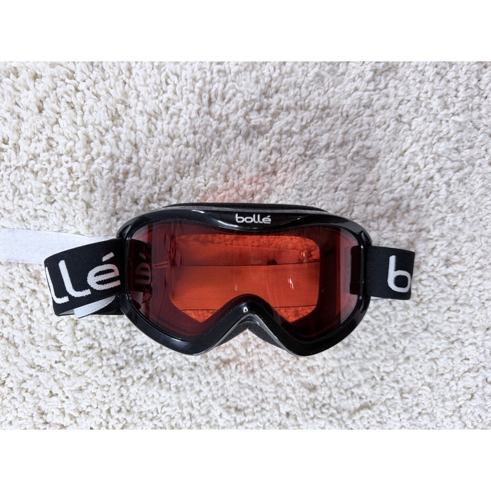 Bolle Snow Goggles Unisex‎ OS Black Orange Excellent Ski Snowboard Eyewear